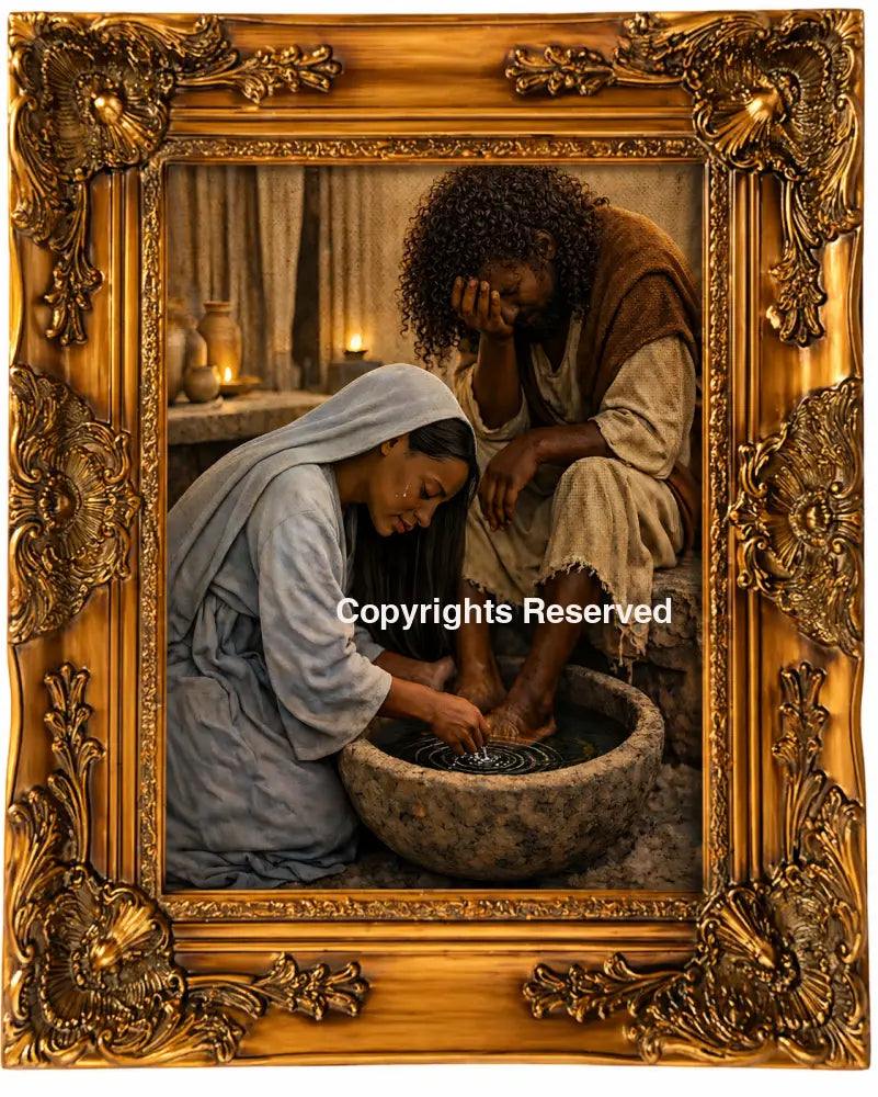 Alabaster sacred moment 2 - Premium Framed 16x20