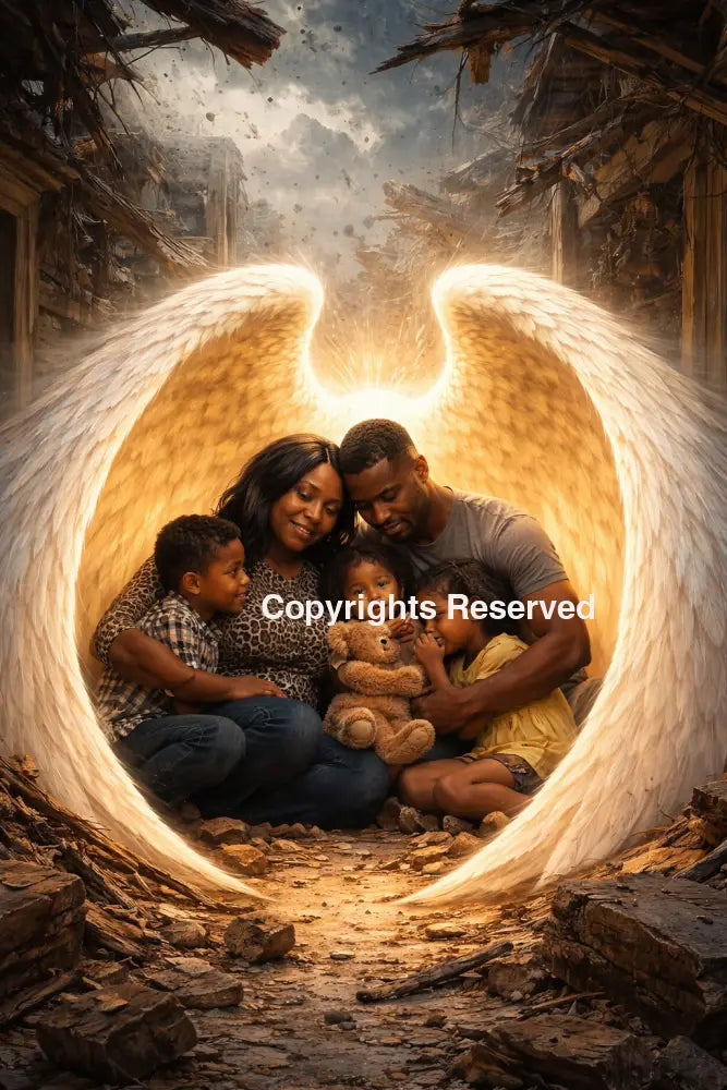 Covered Psalm 91 - 16 x20 (2nd Version)