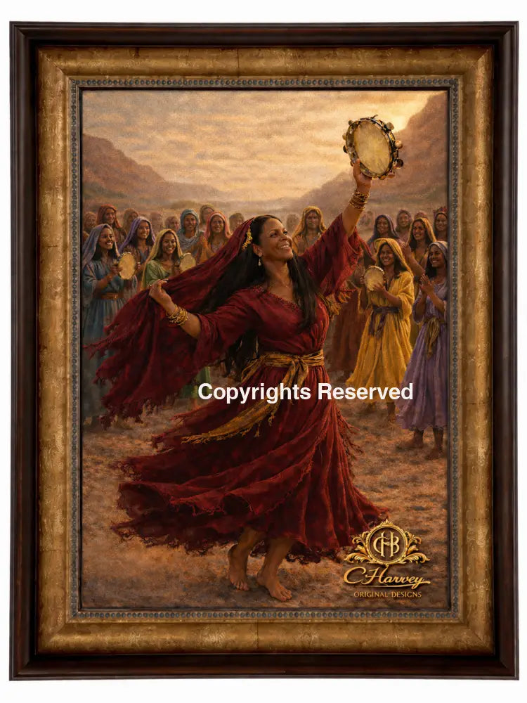 Dance Miriam Dance - framed 16x20