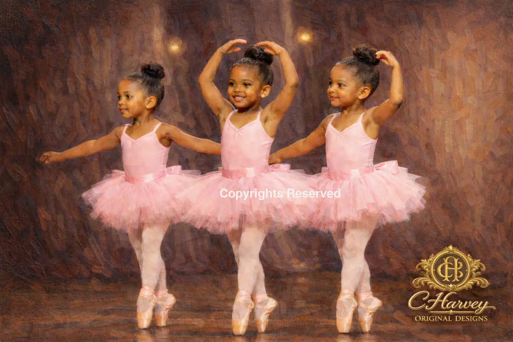 Graceful Trio - 16 x 20 standard wrapped