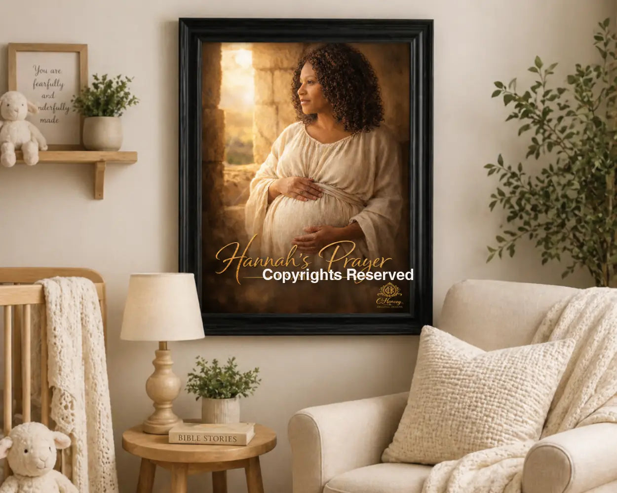 Hannah’s Prayer - Framed 16x20 (black beveled)