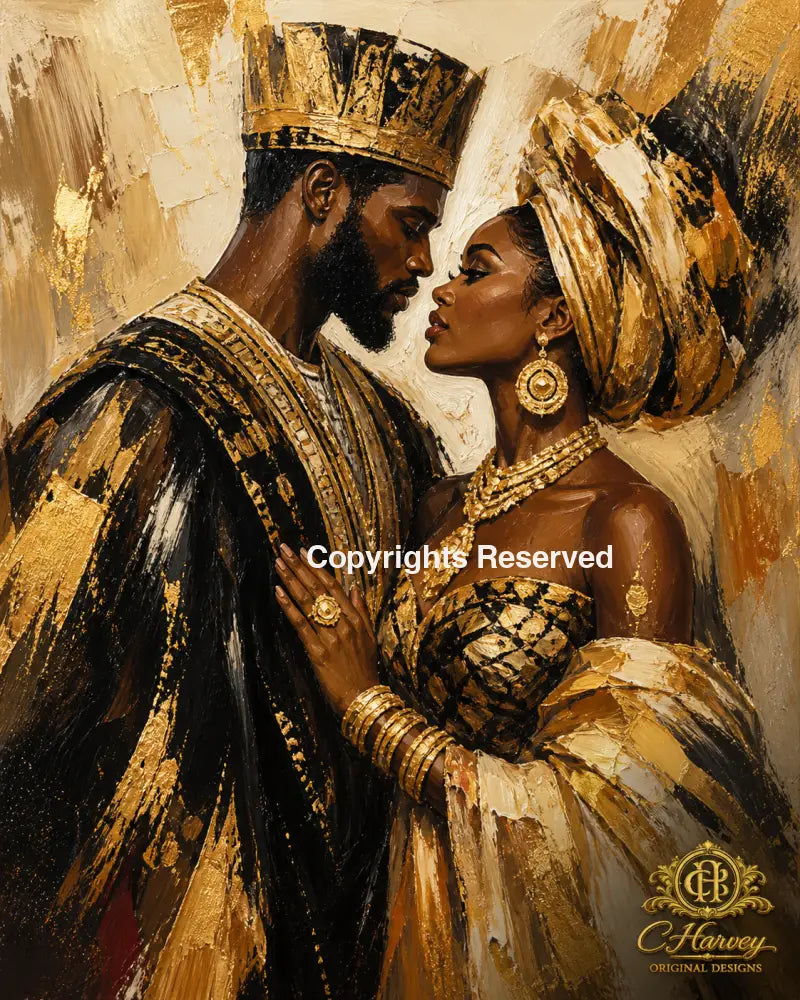 My Queen and My King - 16 x 20 Standard wrapped canvas