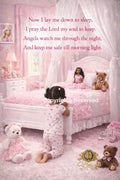 Now Lay Me Down Bedtime Prayer - 11 x14 Gallery Wrapped Girl B