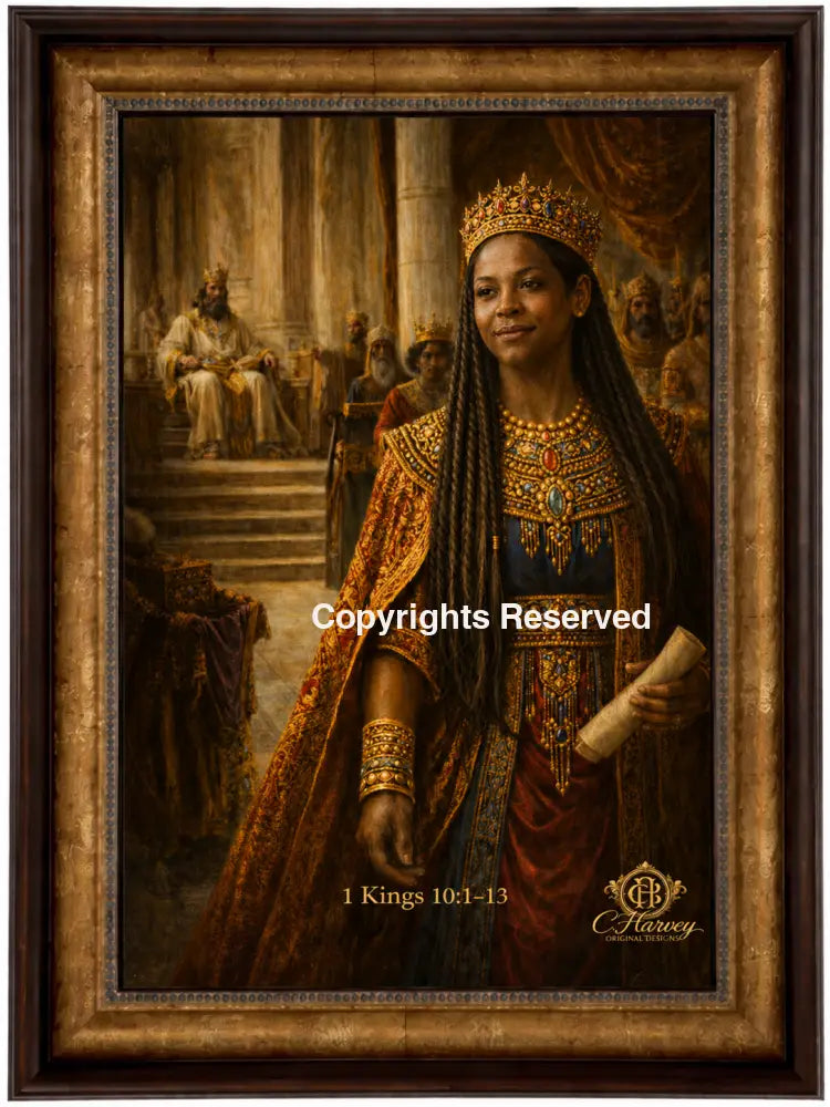 Queen Sheba - premium bronze frame 18x24